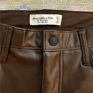 Abercrombie and Fitch Leather Pants- never worn
